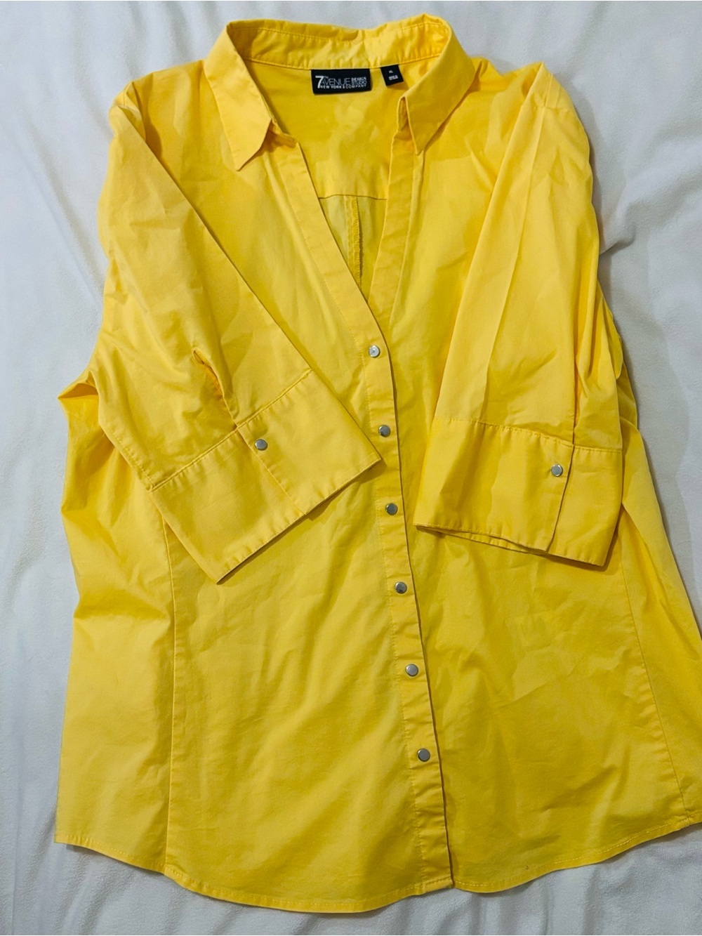 Zac & Rachel Yellow Snap-Front Button-Down Shirt